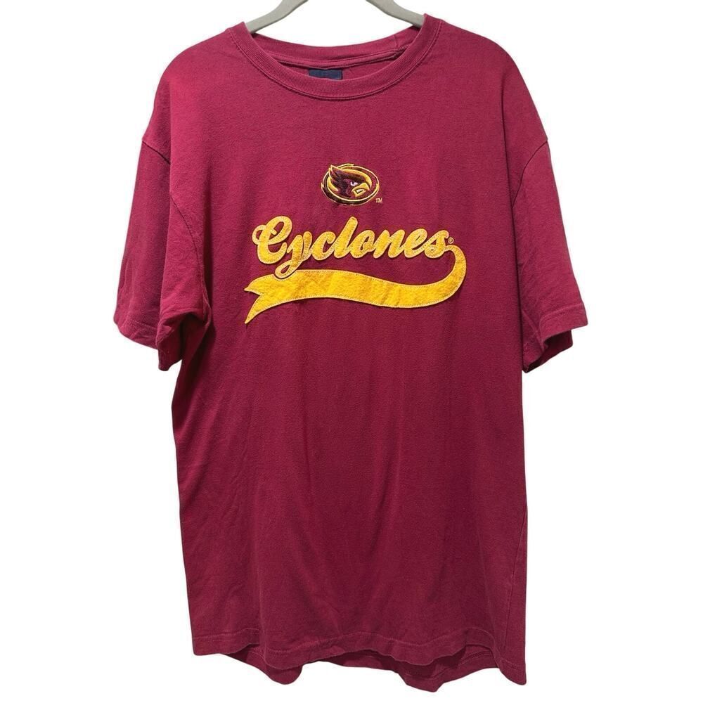 Vintage Iowa State Cyclones Embroidered Logo Cotton T-Shirt Unisex Men S Women M
